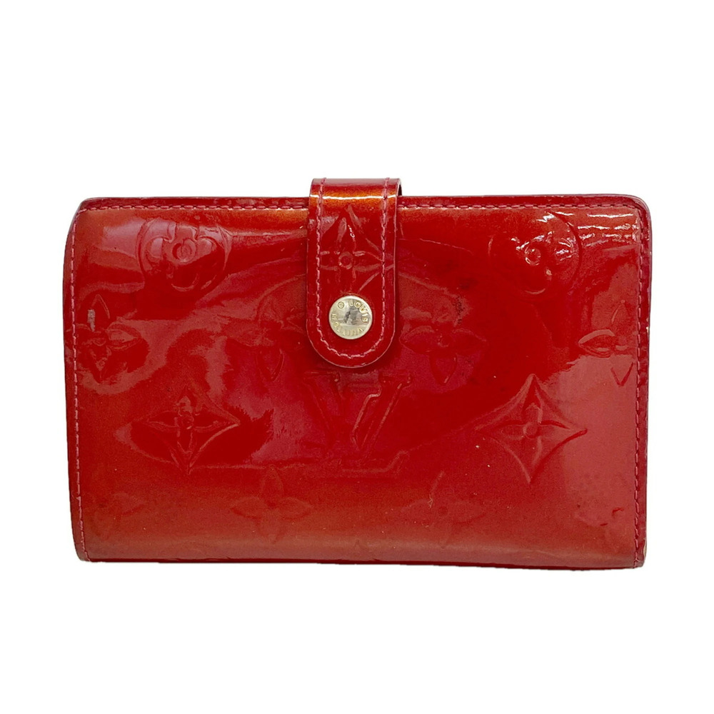 Louis Vuitton Vernis Portefeuille Viennois M93528 Pomme d'Amour Women's Wallet
